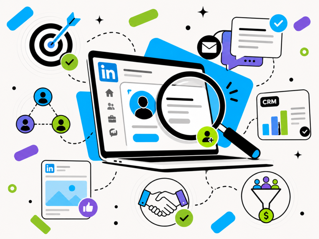 prospecção b2b linkedin estratégias orgânicas conexões decisores