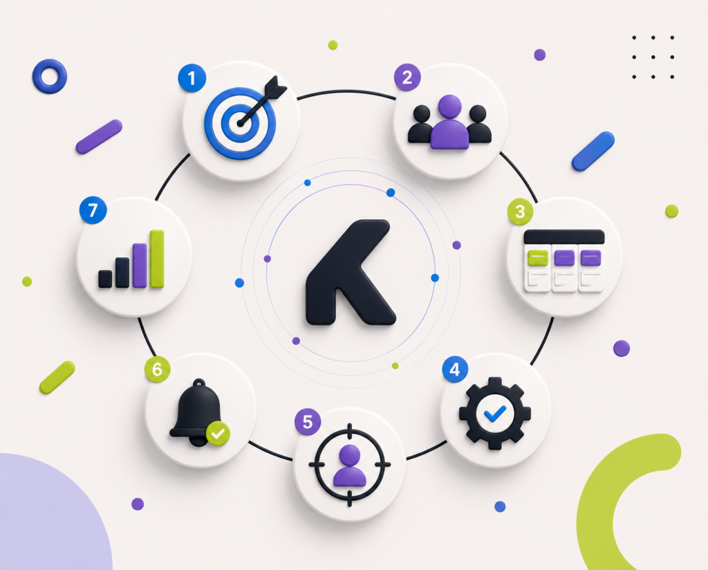 kommo crm como configurar equipe de vendas whatsapp funil