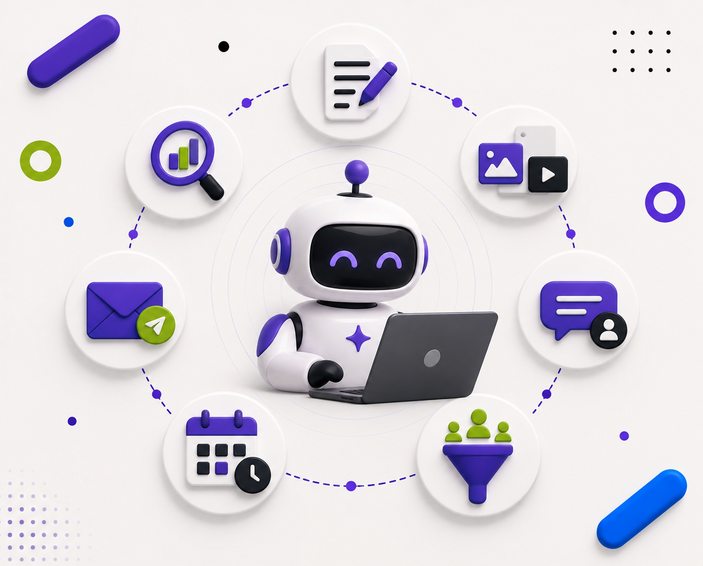 agentes de ia marketing digital automação tarefas 2026